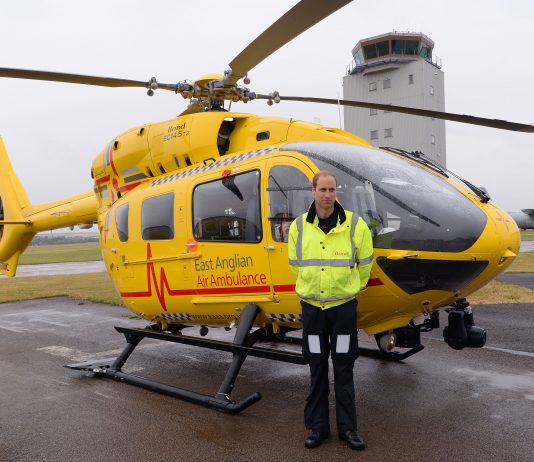 Duke of Cambridge to Visit London’s Air Ambulance Charity