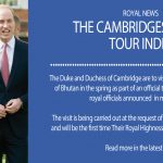 The Cambridges to Tour India