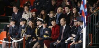 The Prince of Wales to Visit RAF Valley The Duke and Duchess of Cambridge attend a ceremony marking the end of RAF Search and Rescue (SAR) Force operations during a visit to RAF Valley on Anglesey, Wales 2016.
