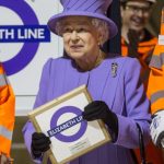 Queen at Crossrail site