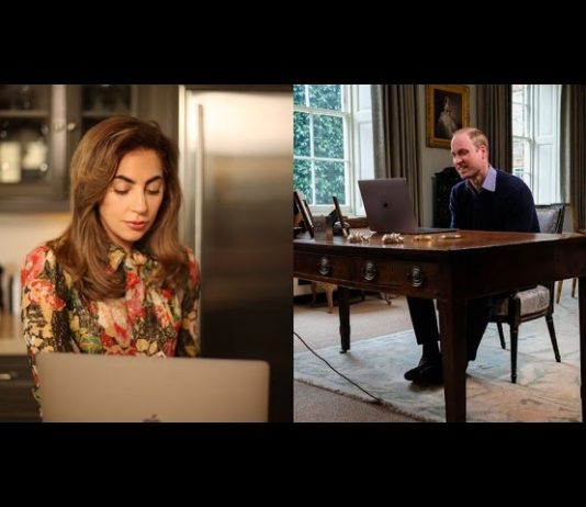 Prince William and Lady Gaga get their #HeadsTogether