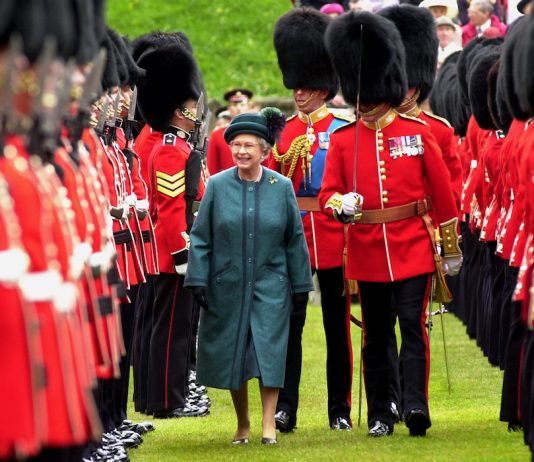 Queen To Present New Colours To Scots Guards Queen To Present New Colours To Scots Guards