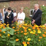 HRH The Countess of Wessex visiting the award-winning cottage garden at Baston House School