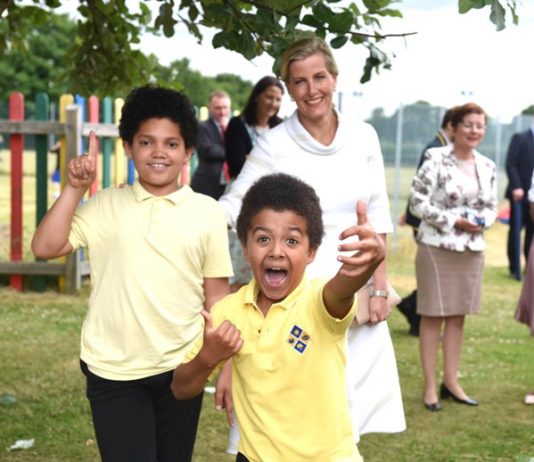Countess of Wessex Congratulates Alice Street Trophy Winners Students at Baston House School were thrilled to welcome HRH The Countess of Wessex