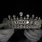 The spectacular Fife Tiara, made for Queen Victoria’s granddaughter Princess Louise, on display at Kensington Palace from Friday (C) Historic Royal Palaces