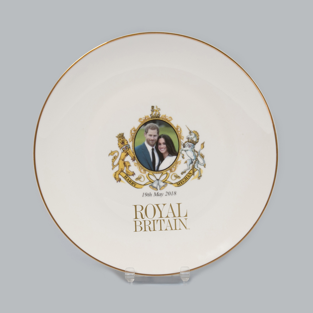 Prince Harry And Meghan Commemorative Plate