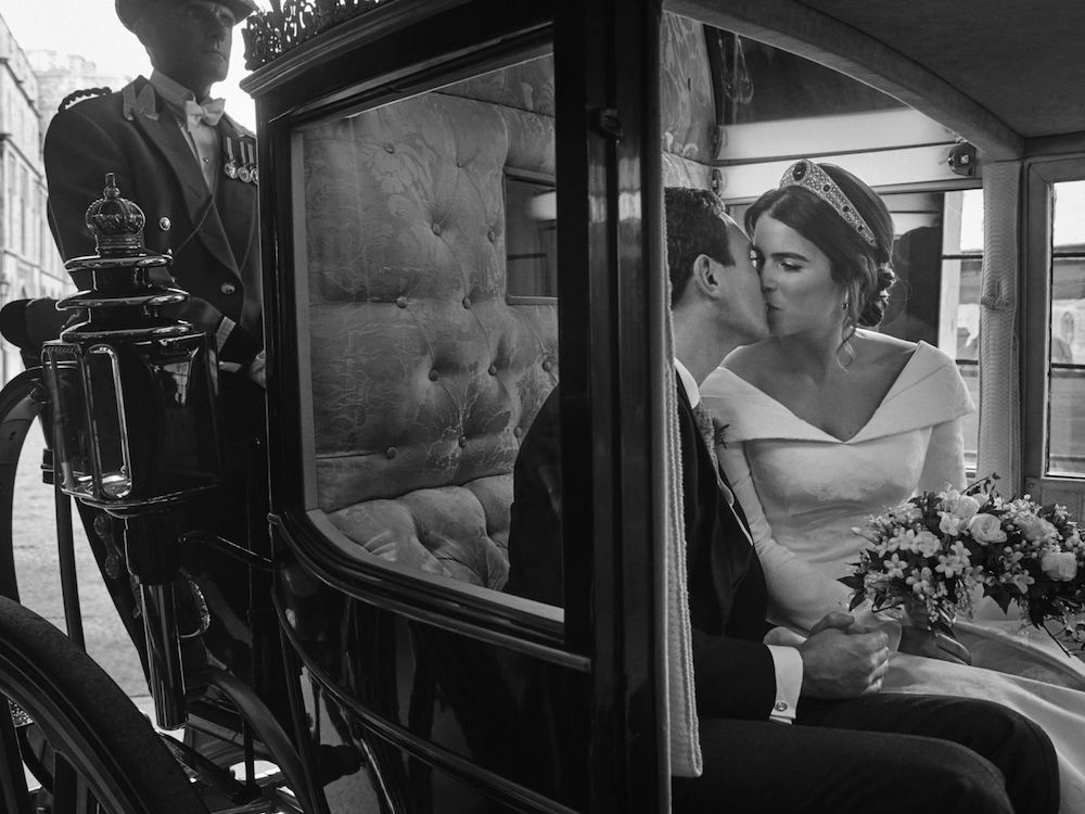 Her Royal Highness Princess Eugenie of York and Mr Jack Brooksbank have released four official photographs from their Wedding day.