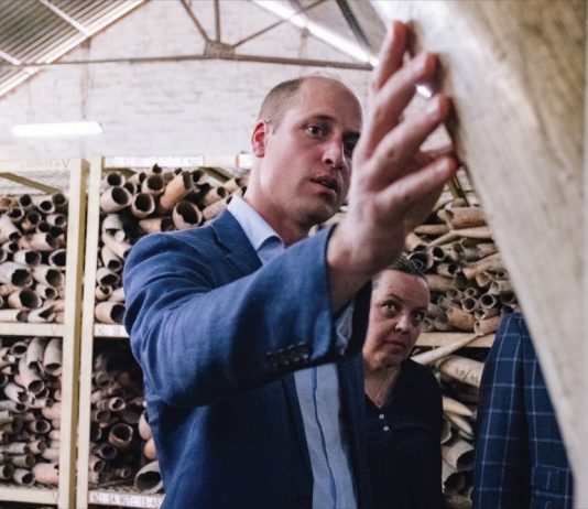 Prince of Wales Announces Support Package for Africa’s Wildlife Rangers The Duke of Cambridge with Naomi Doak from United for Wildlife, and Head of Conservation Programmes at the Royal Foundation, on his visit to Tanzania, 2018.