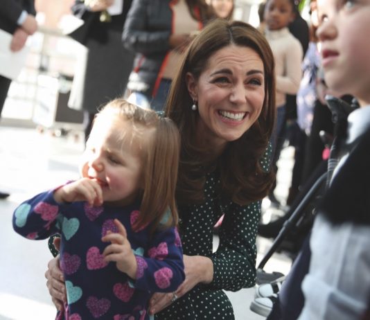 The Princess of Wales to Officially Open New Children’s Day Surgery Unit The Duchess of Cambridge during a visit to Evelina Children's Hospital in London, 2019.