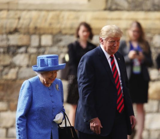 State Visit of the President of the United States of America Queen Elizabeth II and US President Donald Trump