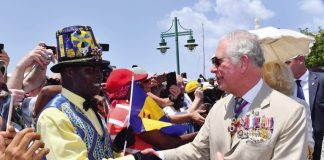 The Prince of Wales Arrives in Barbados