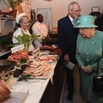 Queen visits Sainsbury’s anniversary model.