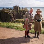 Duke and Duchess of Rothesay visit Dunnottar Castle