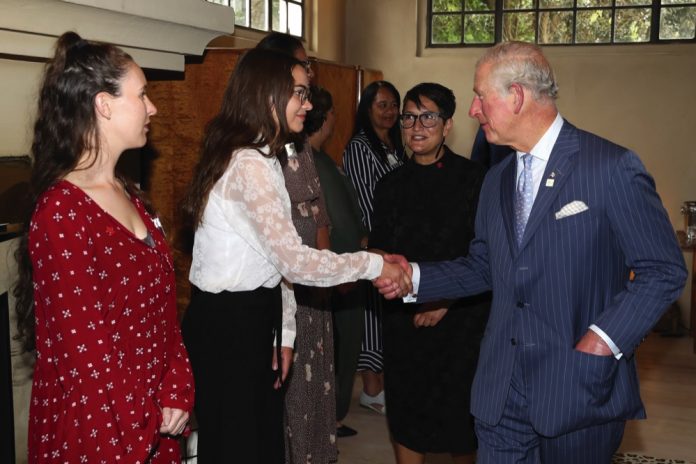 The Prince of Wales meets young women who have been helped by Prince's Trust New Zealand, as he attends a Prince's Trust reception at Mantells, Mt Eden, Auckland, on the third day of the royal visit to New Zealand