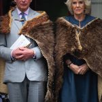 The Prince of Wales and the Duchess of Cornwall during their visit to Waitangi Treaty Grounds, the Bay of Islands, on the fourth day of the royal visit to New Zealand. November 20, 2019.