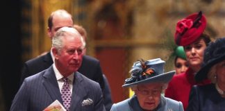 Royal Family to Celebrate Commonwealth Day 2023 Queen Elizabeth II and the Prince of Wales leaving after the Commonwealth Service at Westminster Abbey, London on Commonwealth Day, 2020