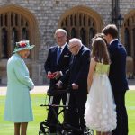 Captain Sir Thomas Moore receives his knighthood