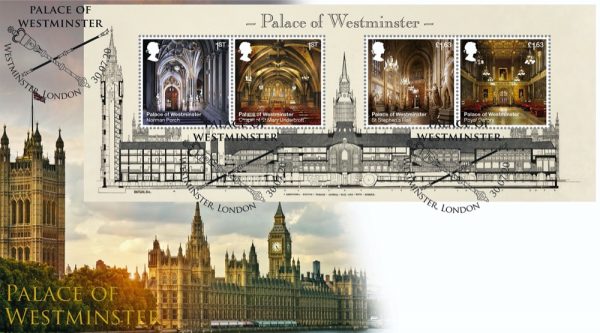 Palace of Westminster Miniature Sheet Cover - Palace of Westminster
