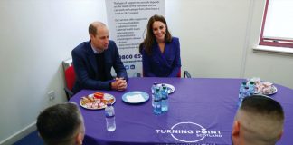 The Prince of Wales to Visit West Midlands The Duke and Duchess of Cambridge talk to service users during a visit to Turning Point Scotland's social care centre in Coatbridge, North Lanarkshire, to hear about the vital support that they provide to those with complex needs, including addiction and mental health challenges, May 24, 2021.