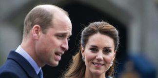 The Prince and Princess of Wales Become Joint Patrons of The Royal Marsden NHS Foundation Trust The Duke and Duchess of Cambridge during a Beating of the Retreat at the Palace of Holyroodhouse in Edinburgh. May 27, 2021.