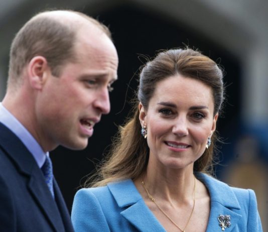 The Prince and Princess of Wales Become Joint Patrons of The Royal Marsden NHS Foundation Trust The Duke and Duchess of Cambridge during a Beating of the Retreat at the Palace of Holyroodhouse in Edinburgh. May 27, 2021.