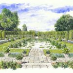 Artist’s Impression of the Sunken Garden at Kensington Palace. Credit: Historic Royal Palaces