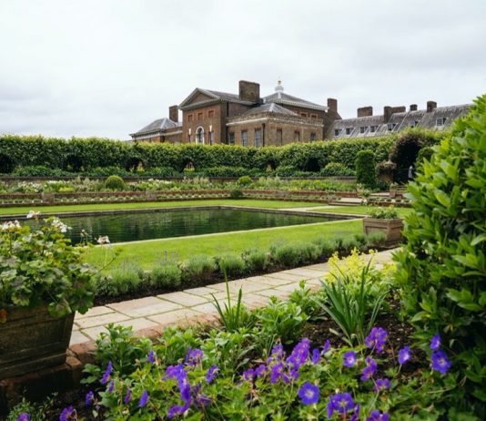 New Design for the Sunken Garden at Kensington Palace The Sunken Garden, with Kensington Palace in the background. Credit: Kensington Palace