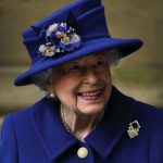 Queen Elizabeth II leaves after attending a Service of Thanksgiving at Westminster Abbey in London to mark the Centenary of the Royal British Legion. Picture date: Tuesday October 12, 2021.