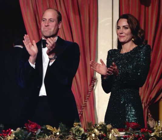The Prince and Princess of Wales to Attend the Royal Variety Performance The Duke and Duchess of Cambridge applauding after watching the Royal Variety Performance at the Royal Albert Hall, London, November 18, 2021.
