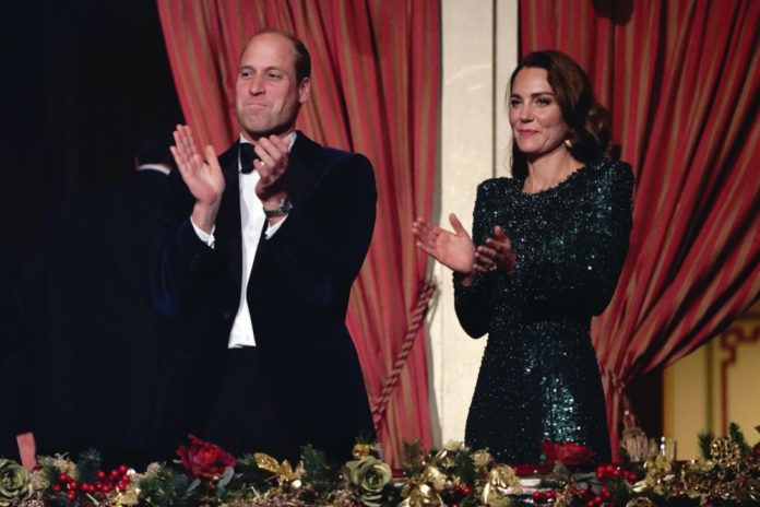 The Duke and Duchess of Cambridge applauding after watching the Royal Variety Performance at the Royal Albert Hall, London, November 18, 2021.