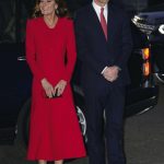 The Duke and Duchess of Cambridge arrive for the Together At Christmas community carol service at Westminster Abbey in London. Picture date: Wednesday December 8, 2021.