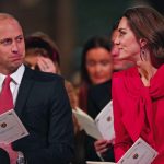 The Duke and Duchess of Cambridge taking part in ‘Royal Carols – Together At Christmas’, a Christmas carol concert hosted by the Duchess at Westminster Abbey in London, December, 2021.