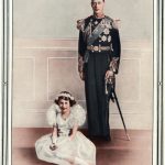 1930s UK King George VI and Princess Elizabeth Magazine Plate