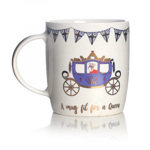 Milly Green Eco-Friendly 'Fit For A Queen' Mug Front