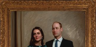 First Official Joint Portrait of The Duke and Duchess of Cambridge A new portrait of The Duke and Duchess of Cambridge, painted by award-winning British portrait artist Jamie Coreth, has been released today. © Jamie Coreth/Fine Art Commissions