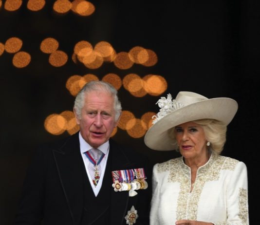 Thanksgiving Service for the Life of His Majesty King Constantine of the Hellenes The Prince of Wales and the Duchess of Cornwall leave the National Service of Thanksgiving at St Paul's Cathedral, London, on day two of the Platinum Jubilee celebrations for Queen Elizabeth II. June 3, 2022.