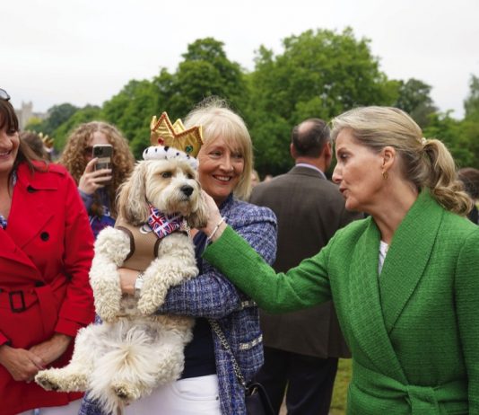 The Duchess of Edinburgh Joins Challenge Walk for Children in Need The Countess of Wessex during the Big Jubilee Lunch with members of the local community seated at 'The Long Table' on The Long Walk, Windsor Castle, on day four of the Platinum Jubilee celebrations, June 5, 2022.