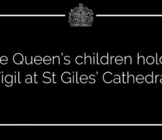 The Queen’s Children Hold a Vigil in Edinburgh