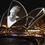 Sydney, Australia. 10th September 2022. An image of the Queen was projected onto the Opera House on Saturday for the second night running following the death of Her Majesty Queen Elizabeth II on 8th September 2022 aged 96 years. Credit: Richard Milnes/Al