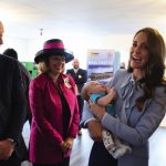 The Prince and Princess of Wales with Vice Lord Lieutenant of County Antrim, Miranda Gordon, during a visit to Carrick Connect, a youth charity based in Carrickfergus which offers support services to local young people experiencing social or emotional dif