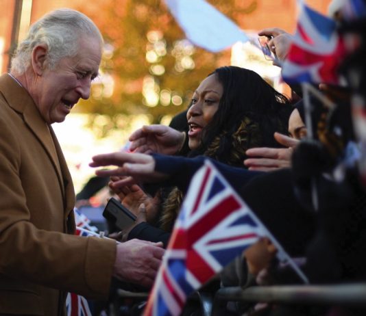 The King will Visit the Animal and Plant Health Agency King Charles III meets members of the public during a visit to Luton Town Hall to meet community leaders and voluntary organisations. December 6, 2022.