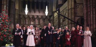 Royal Family to Attend ‘Together at Christmas’ Carol Service King Charles III, the Queen Consort, the Prince of Wales, Prince George, Princess Charlotte, the Princess of Wales and the Countess of Wessex during the 'Together at Christmas' Carol Service at Westminster Abbey in London, December, 2022.
