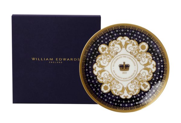 WECOR230163 William Edwards His Majesty King Charles III Coronation Collection 21cm Coupe Plate
