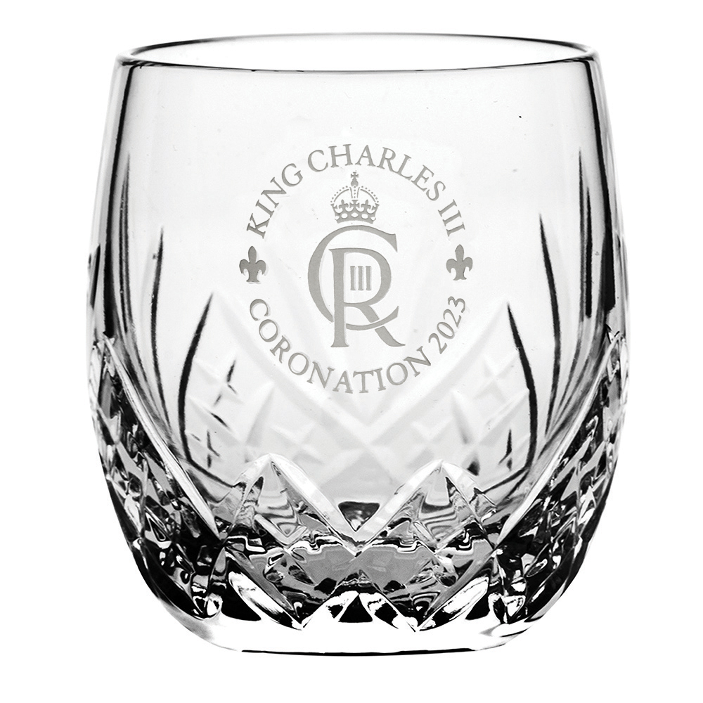 KCHIGH1LT King's Coronation - Highland - Large Tumbler 95mm | Royal Scot Crystal