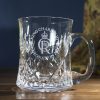 KCTANKIN King's Coronation - Kintyre Crystal Tankard 1 Pint | Royal Scot Crystal