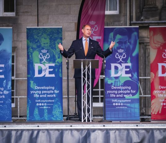 The Duke of Edinburgh to Host Gold Award Celebrations The Earl of Wessex hosts a Gold Award Celebration in the gardens of the Palace of Holyroodhouse, Edinburgh, for Duke of Edinburgh Gold Award holders from across Scotland. July 1, 2022.