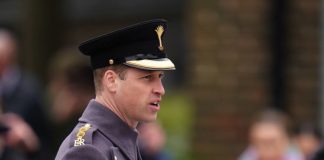 Prince of Wales and Duke of Gloucester to Attend Anzac Day Services The Prince of Wales, Colonel of the Welsh Guards, gives a speech during a St David's Day visit to the 1st Battalion Welsh Guards at Combermere Barracks in Windsor, Berkshire, March 1, 2023.