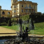 Formal terrace gardens at Osborne House East Cowes Isle of Wight England UK Historic home of Queen Victoria. Image shot 05/2008. Exact date unknown.