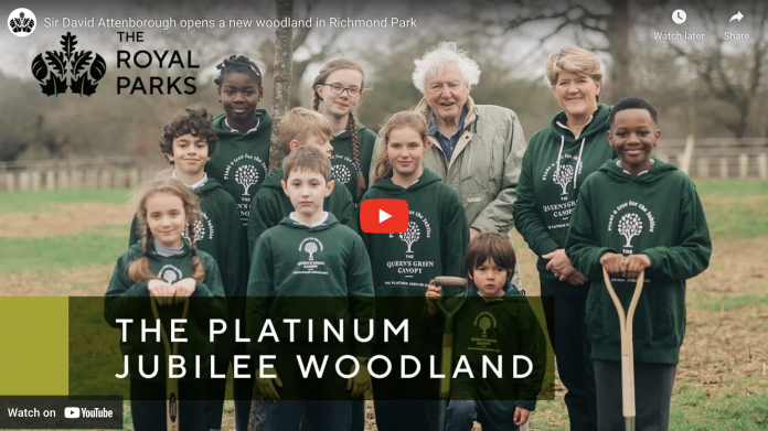 Sir David Attenborough Opens New Platinum Jubilee Woodland