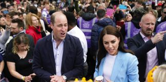 The Prince and Princess of Wales to Mark World Mental Health Day The Prince and Princess of Wales speak to members of the public, during a walkabout on the Long Walk near Windsor Castle where the Coronation Concert to celebrate the coronation of King Charles III and Queen Camilla is being held, in Windsor, England, May 2023.